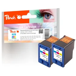 Peach Doppelpack Druckköpfe color kompatibel zu HP No. 28*2, C8728AE*2