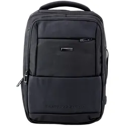 City Business Rucksack USB Brustgurt Schwarz 26L 45cm
