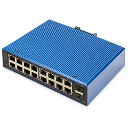 Digitus Industrieller 16+2-Port L2 managed Gigabit Ethernet Switch