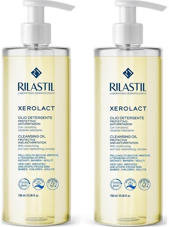 Rilastil Xerolact Aceite de Ducha Limpiador 2x750ml