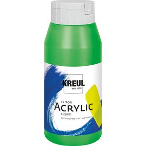 Kreul Acrylfarben 17022 Triton Acrylic Liquid, gelbgrün, 750ml