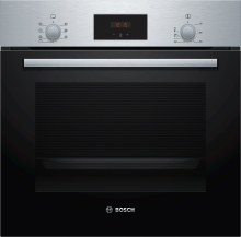 Bosch HBF133BR0 Backofen Edelstahl EcoClean Direct 5 Heizarten LED-Display
