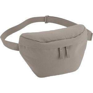 BagBase Bauchtasche Simplicity BG875, aus Polyester, grau, wasserabweisend, 1 Liter, Breite 25cm, 2 Fächer