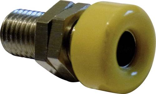 Schnepp Laborbuchse Buchse, Einbau vertikal Stift-Ø: 4mm Gelb