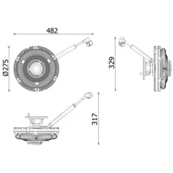 Kupplung Kühlerlüfter MAHLE CFC 269 000P