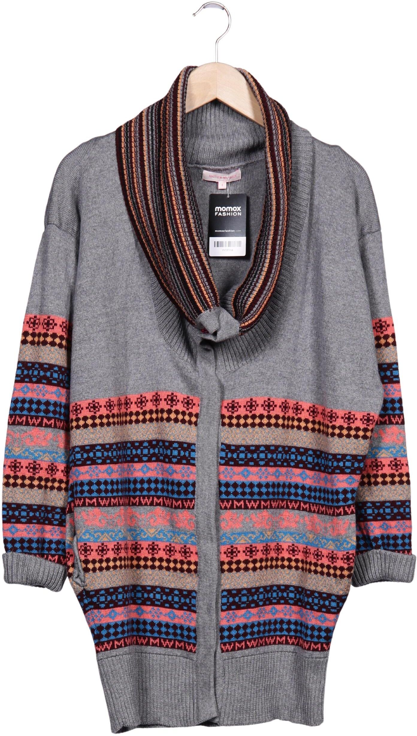 Matthew Williamson Damen Strickjacke, Mehrfarbig, Gr. S (UK 8), Merino - Second Hand