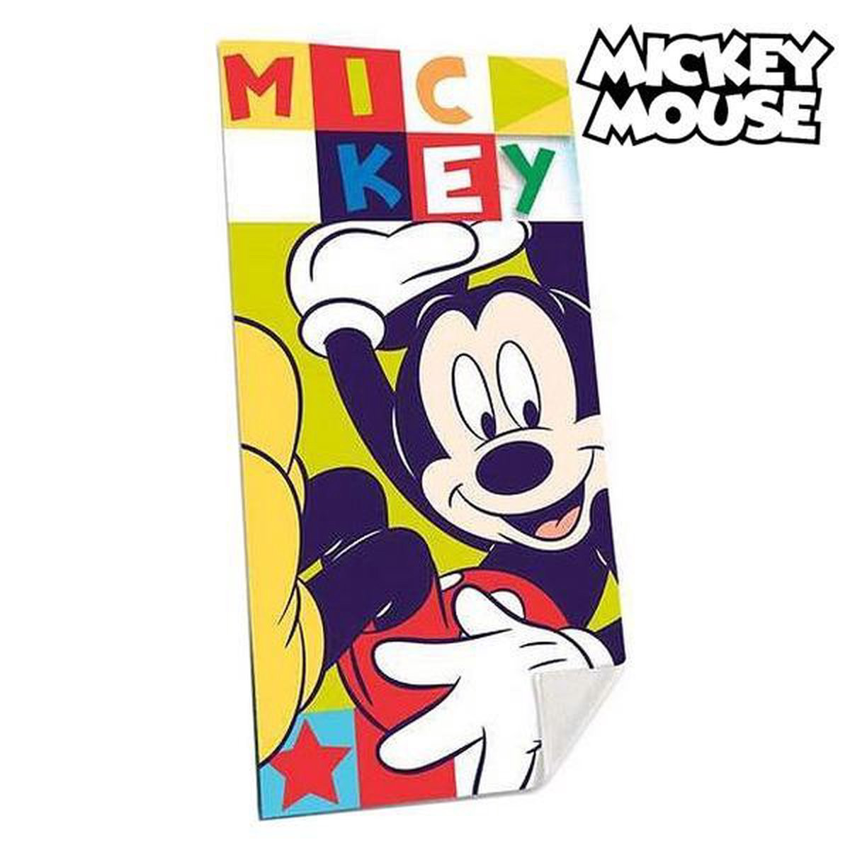 Disney Strandlaken Mickey Mouse - Groen/rood - 140 x 70 cm