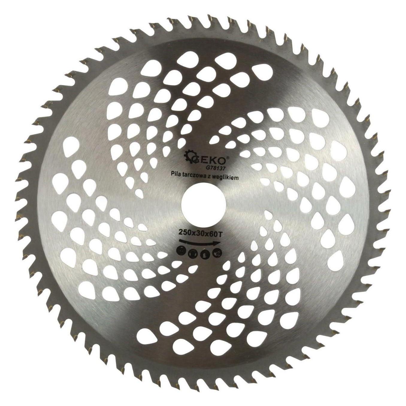 GEKO Sägeblatt für Holz, 250x30 mm, 60T (G78137)