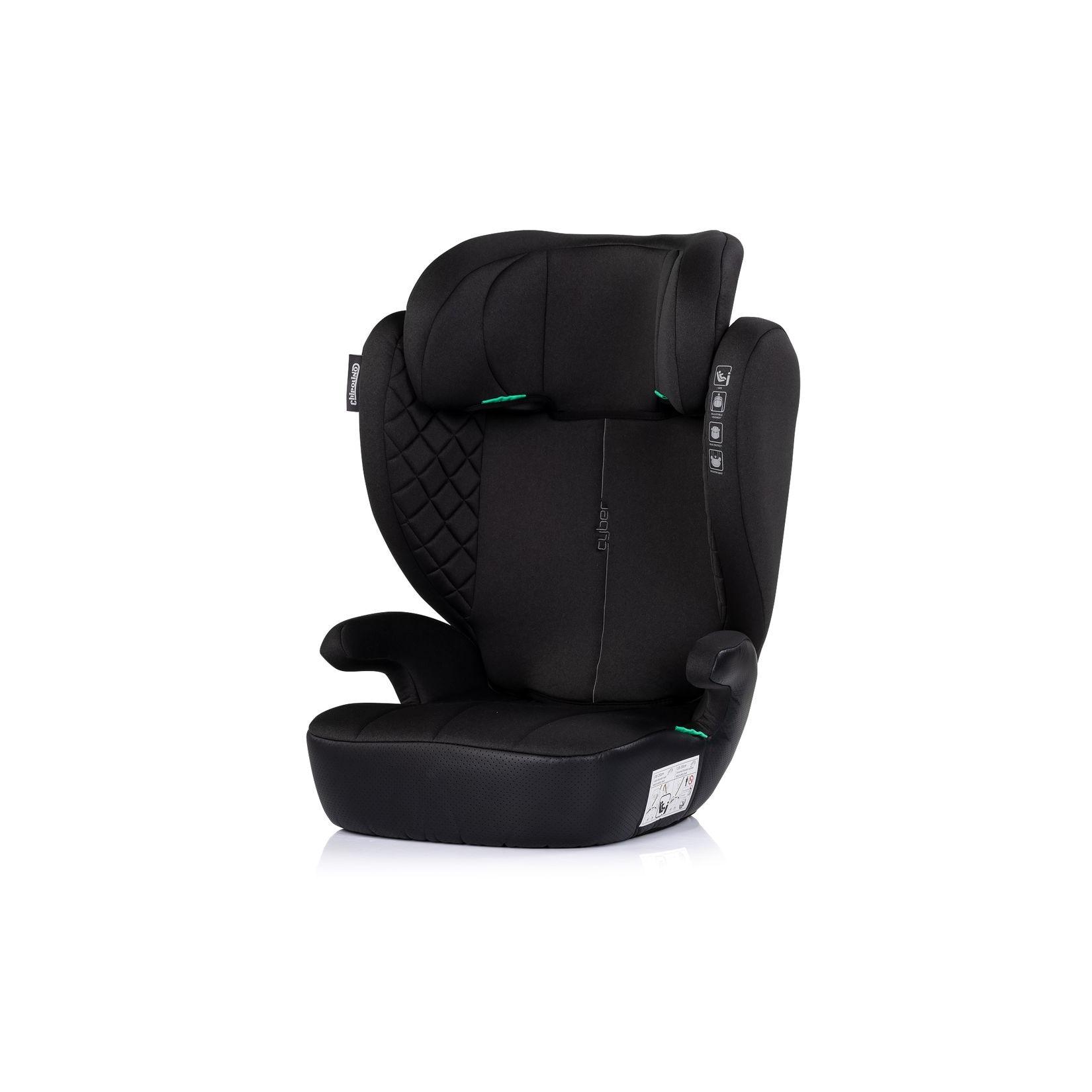 Chipolino Kindersitz Cyber i-Size (100-150cm) Sitzerhöhung, höhenverstellbar schwarz
