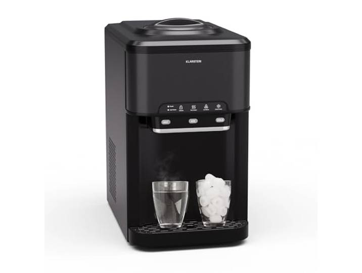 Klarstein Machine a Glacons pour la Maison\, Capacité de 3L\, Fabrique Rapidement Jusqu'à 20kg de Glacons\, Machine a Glaces Petits et Grands Glaçons en Forme de Balles\, Autonettoyante\, Ice Maker Cuisine