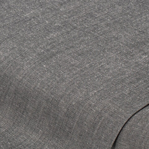 Baumwoll-Batist/Chambray „Denim-Optik“, grau meliert