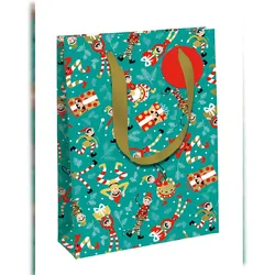 Clairefontaine 6x Große Geschenktasche, Wichtel, Excellia, 26,5x14x33cm - Blau X-34647-2C