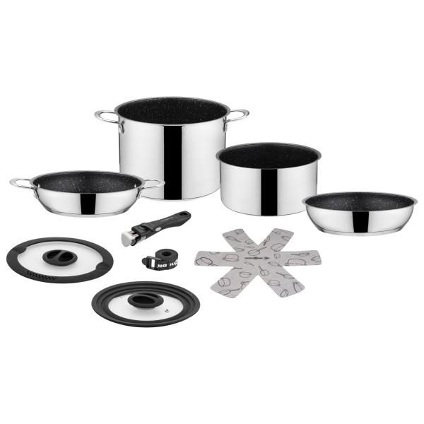 Brunner - Academy High 7+1 - Topf-Set Gr Ø 22 cm grau