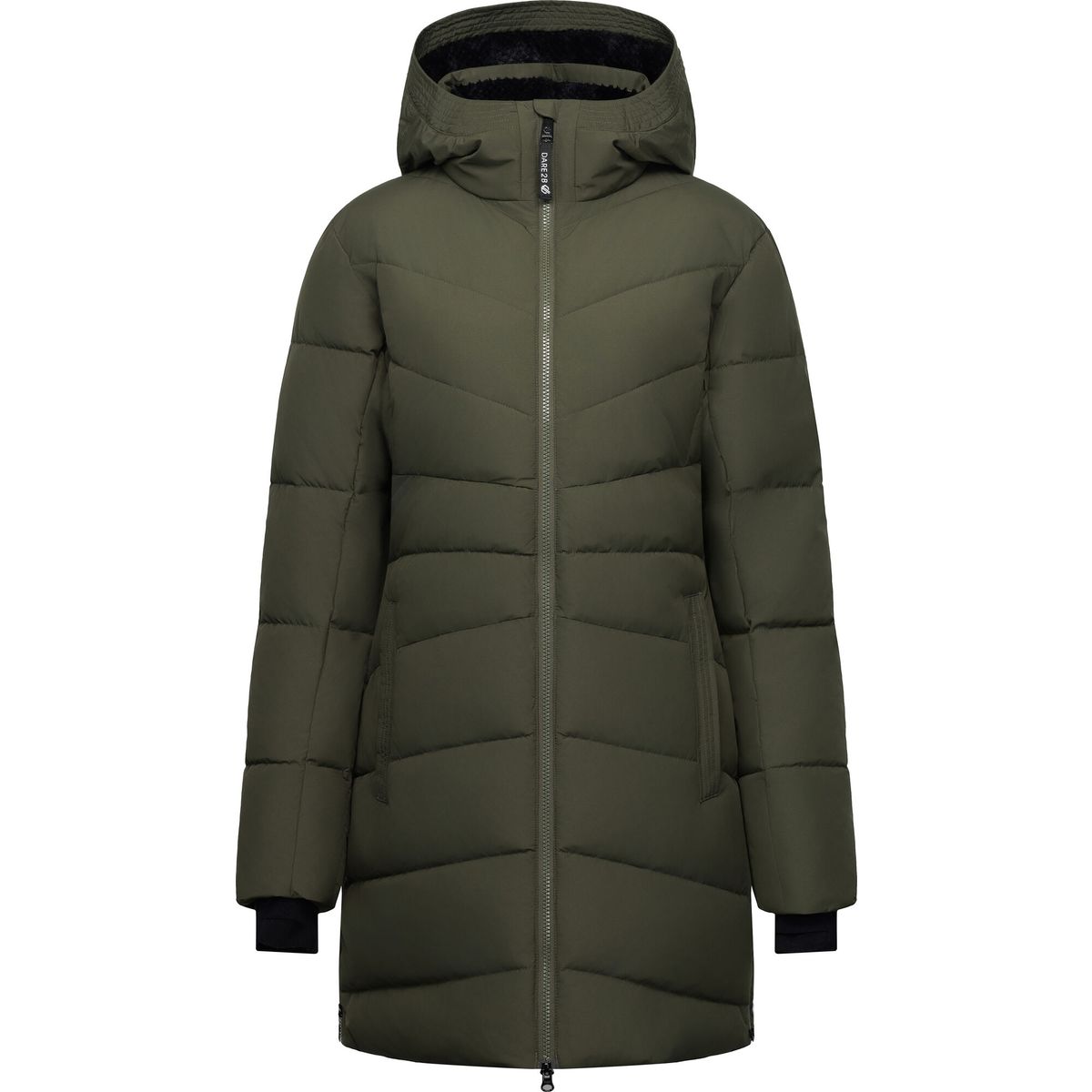 Dare2b Glacier Long Jacket dark khaki (41C) 8 DWP650-41C-8