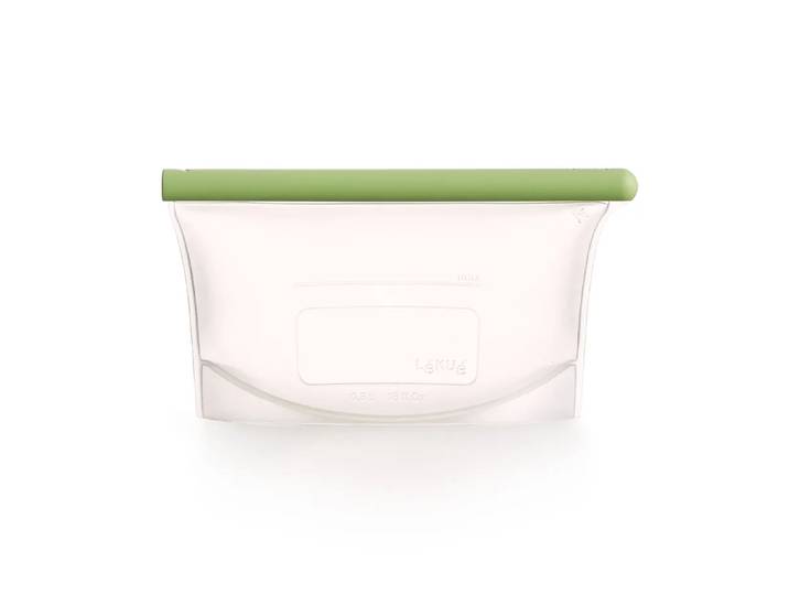 Lékué Sac réutilisable en silicone vert Lékué 0,5 L