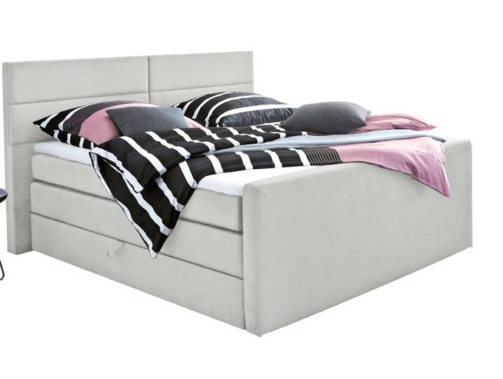 Boxspringbett FENTISSIMO SPACE 180 x 200 cm hellgrau