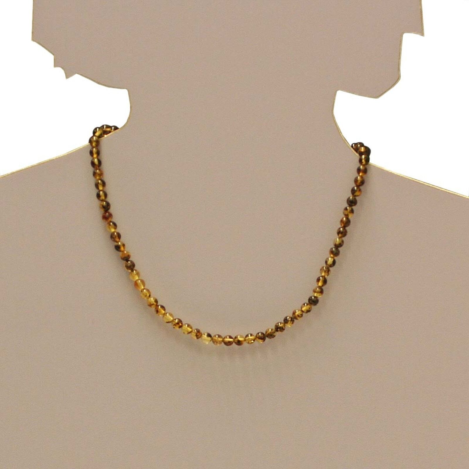 Gliederkette OSTSEE-SCHMUCK "Ostsee-Schmuck Kette Kugel 5 mm Kette Kugel 5 mm" Gr. 45, grün (weiß, neutral), Halsketten, Damen, 45cm, Bernstein, L: 42, Gliederkette