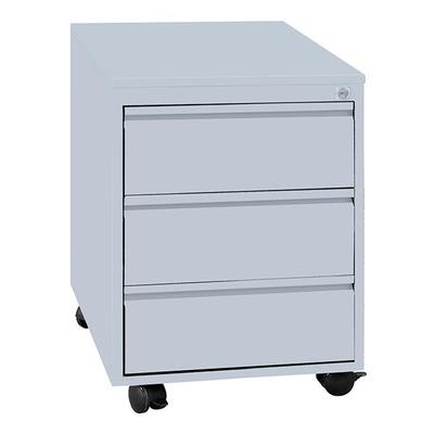 STEELBOXX Büro Rollcontainer Bürocontainer 3 Schubladen Lichtgrau Maße: 55x40x59cm 505150X