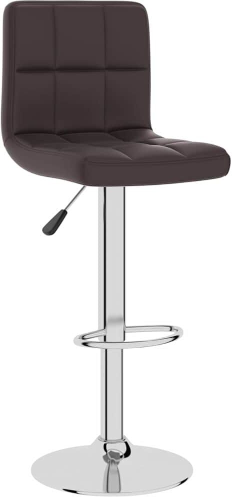 vidaXL Tabouret de bar Marron Similicuir