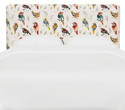 Vanessa Headboard - Rectangular, Rectangular/Aviary Multi, Queen - Grandin Road
