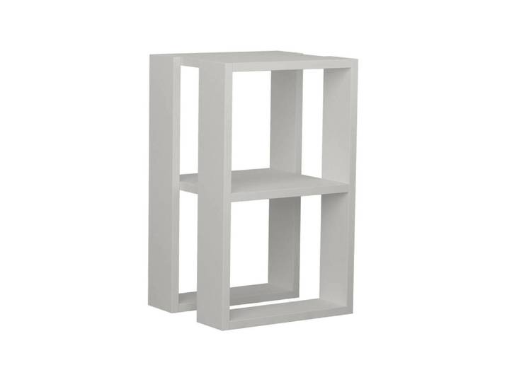 Chevet effet bois blanc 30x30h55 cm