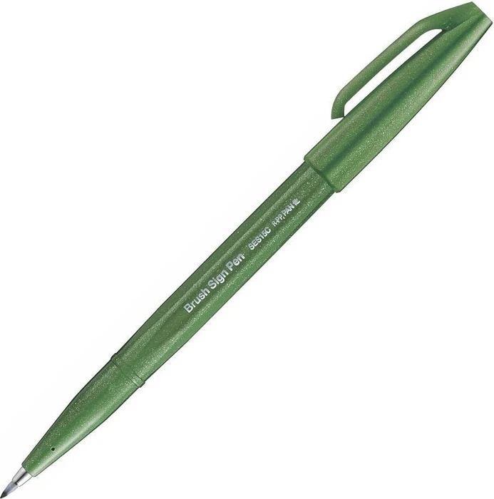 Pentel SES15C-A Brush-Pen grün, 1 St.