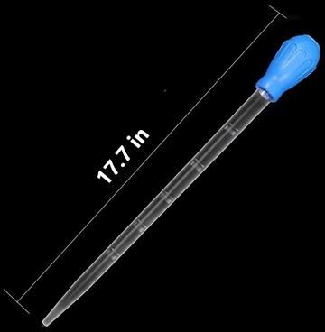 Inspire Curations Mini Aquarium Water Changer Extension Tube, Manual Aquarium Siphon For Quick Spot Cleaning blue 17.7 In