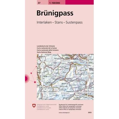 Swisstopo 1 : 100 000 Brünigpass, Sonstige von Bundesamt für Landestopografie swisstopo, Swisstopo, 978-3-302-00037-4