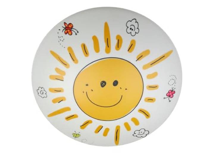 Niermann Standby 681 Plafonnier pour Enfants Ballon Sunny Plastique Jaune 35 x 35 x 9 cm