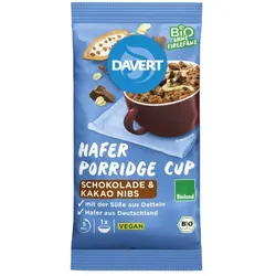 Davert Porridge-Cup Schokolade bio