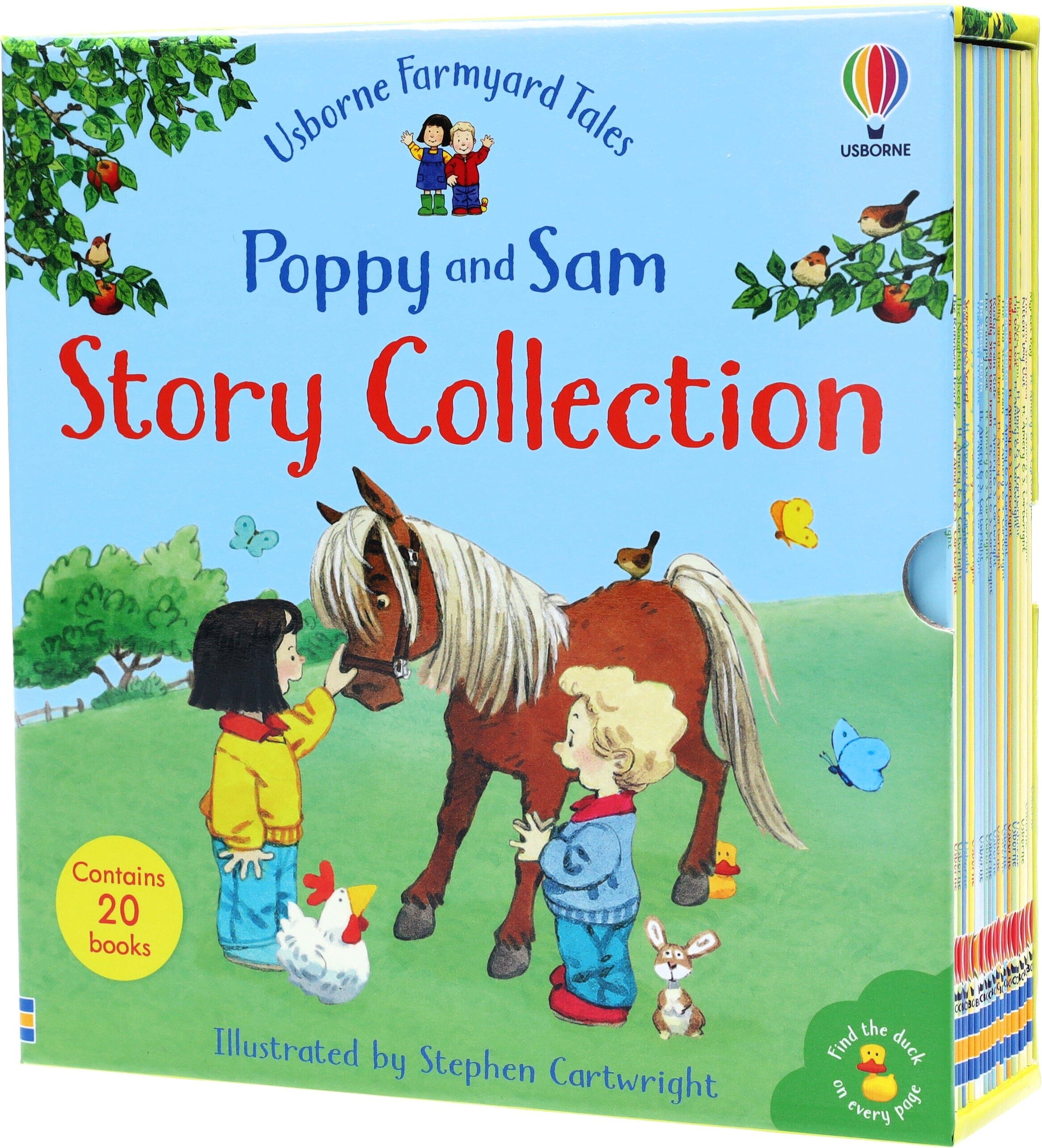Usborne Farmyard Tales Poppy and Sam Story Collection 20 Books Box Set By Stephen Cartwright - Ages 2-6 - Paperback Usborne Publishing Ltd