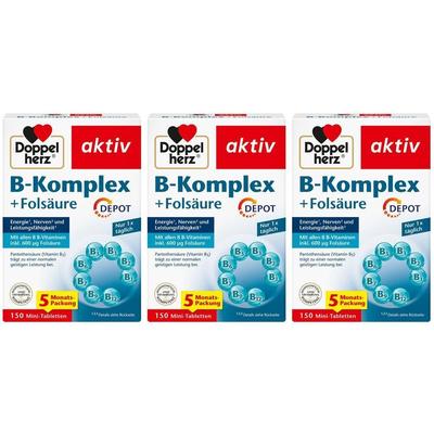 Doppelherz B-Komplex+Folsäure Tabletten x3 3x150 St