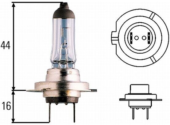 Glühlampe Halogen HELLA H7 Standard 12V, 55W, 1 Stück
