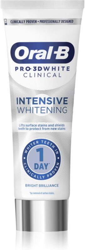 Oral-B Pro-3D White Intensive Whitening dentifrice blancheur intense Bright Brilliance 75 ml