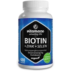 vitamaze BIOTIN + ZINK + SELEN 480 St Tabletten