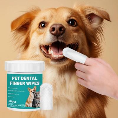 Inspire Essentials Pet Dental Finger Wipes For Dogs And Cats Pet Dental Finger Wipes For Dogs And Cats