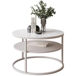 COUCHTISCH CIRI GLAS KASCHMIR mit Regal