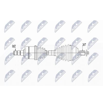 Nty Antriebswelle [Hersteller-Nr. NPW-VV-131] für Volvo