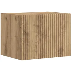 Helloshop26 - Modernes Wand-TV-Möbel mit Regalen 60 x 31 x 29 cm effiziente Aufbewahrung aus Holzwerkstoff Eiche Artisan