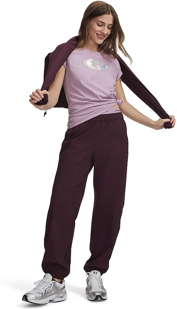 UNDER ARMOUR Damen Jogginghose UA Unstoppable Woven dunkelrot   S W