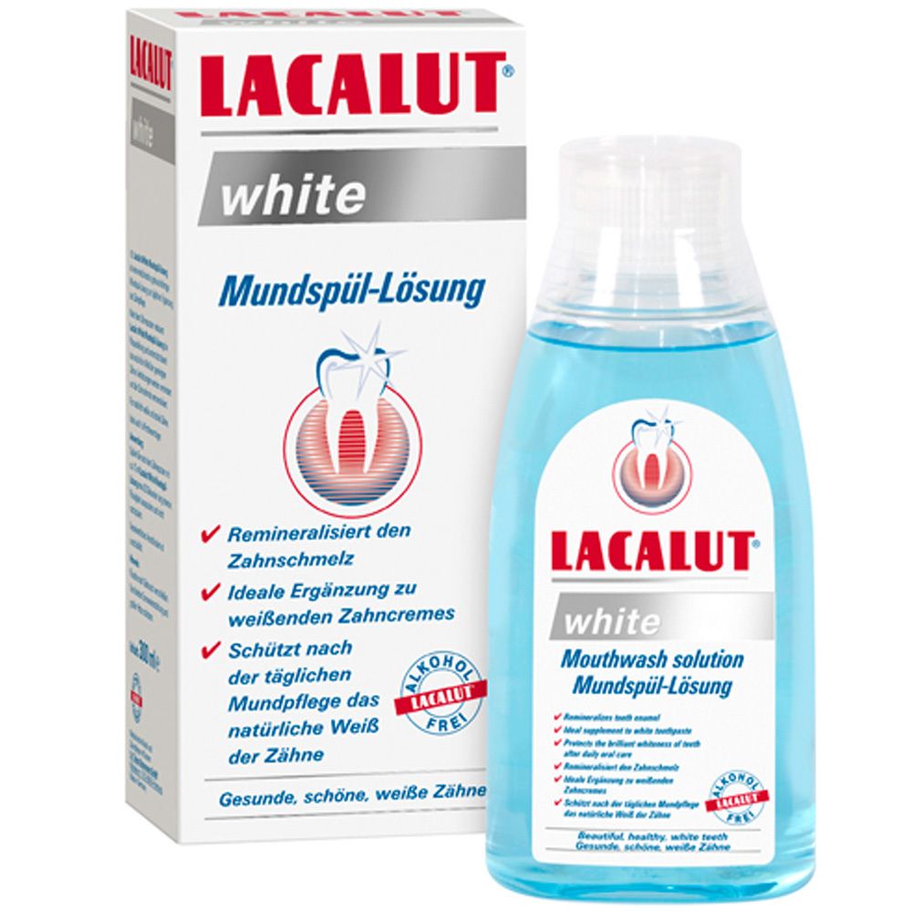 Lacalut white Mundspül-Lösung 300 ml Mundwasser