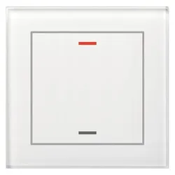 MDT BE-GTL10W.01 Glastaster II Light, Schalter + Taster, Weiss