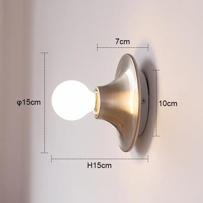 Friendly Fresh Finds Modern LED Wall Sconce Minimalist Wall Light Decorative Indoor Accent Lamp nickel a warm White (2700 3500k)
