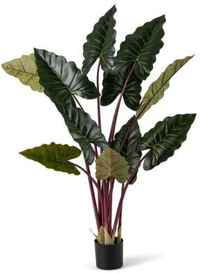 "Costway Artificial Rainbow Taro Tree 63"" Tall with 11 Faux Leaves-1 Pack"