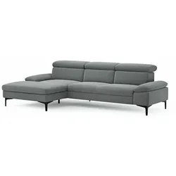 CASEDO Ecksofa Palma Stoff Plumb