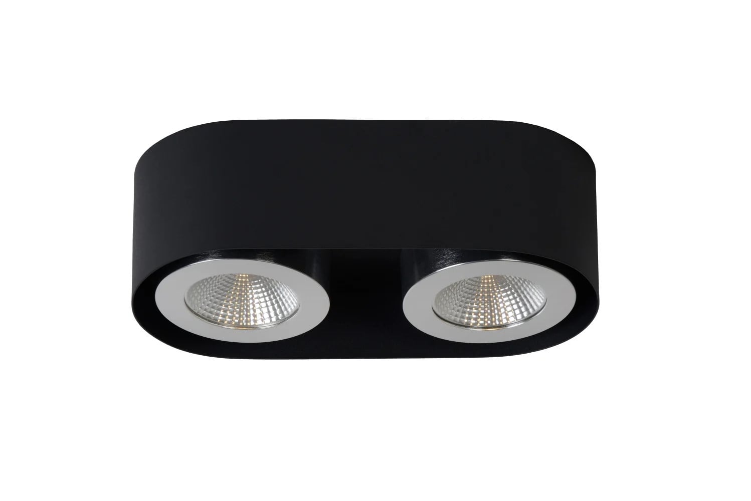 Lucide RADUS Plafondlamp LED 2x5W 450LM 3000K Zwart