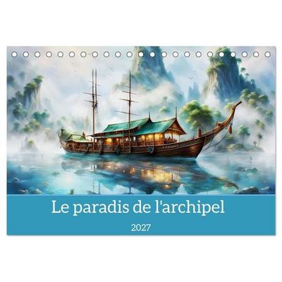 Le paradis de l'archipel (Calendrier de bureau 2027 DIN A5 vertical), CALVENDO calendrier mensuel
