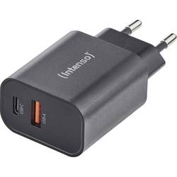 Intenso W30AC black Adapter 30 W USB-A, USB-C® Schwarz 7803010