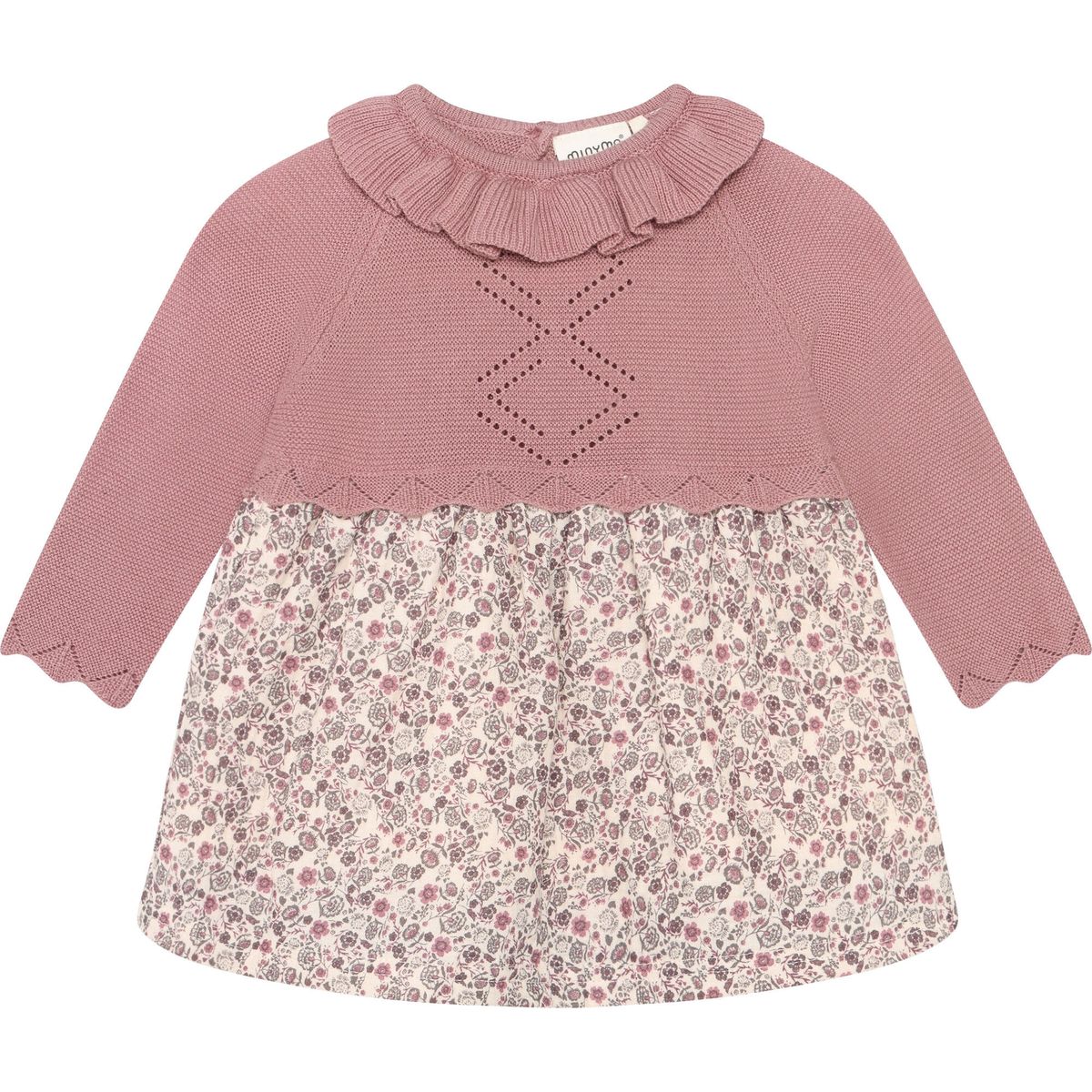 Minymo Dress LS AOP nostalgia rose (6180) 62 114535-6180-62