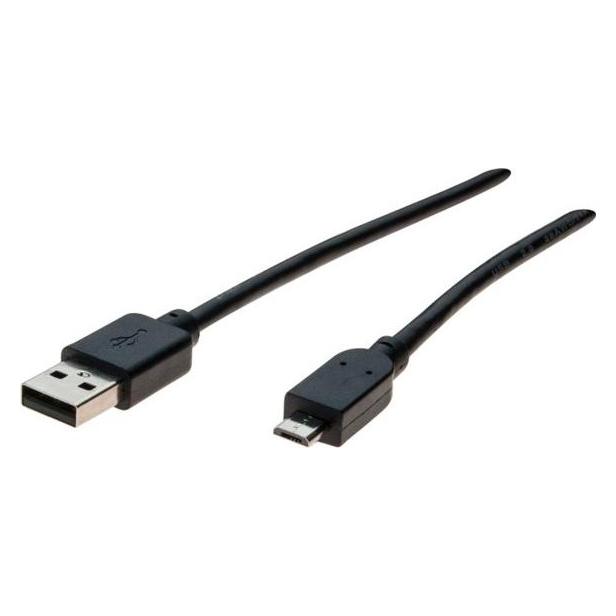 Exertis Connect Micro USB 2.0 Kabel, USB St. A / USB Micro St. B, 1,0 m Zum Laden und Datentransfer (1 m, USB 2.0) (352453)